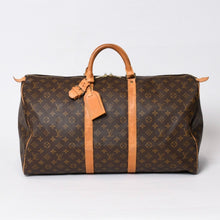 画像をギャラリービューアに読み込む, LOUIS VUITTON ルイヴィトン キーポル55 ボストンバッグ M41414 モノグラム ブラウン ゴールド金具 良品 中古 4b013712