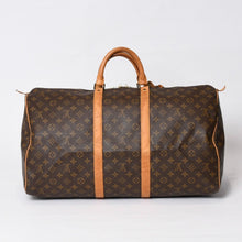 画像をギャラリービューアに読み込む, LOUIS VUITTON ルイヴィトン キーポル55 ボストンバッグ M41414 モノグラム ブラウン ゴールド金具 良品 中古 4b013712