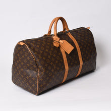 画像をギャラリービューアに読み込む, LOUIS VUITTON ルイヴィトン キーポル55 ボストンバッグ M41414 モノグラム ブラウン ゴールド金具 良品 中古 4b013712