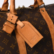 画像をギャラリービューアに読み込む, LOUIS VUITTON ルイヴィトン キーポル55 ボストンバッグ M41414 モノグラム ブラウン ゴールド金具 良品 中古 4b013712