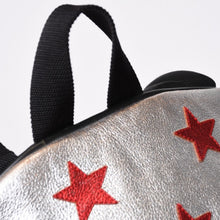 画像をギャラリービューアに読み込む, SAINT LAURENT イヴサンローラン バックパック リュックサック シルバー STARロゴ シルバー金具 美品 中古 4b013955