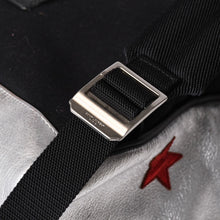 画像をギャラリービューアに読み込む, SAINT LAURENT イヴサンローラン バックパック リュックサック シルバー STARロゴ シルバー金具 美品 中古 4b013955