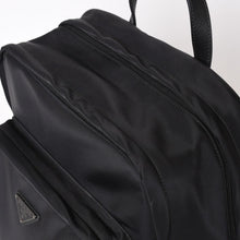 画像をギャラリービューアに読み込む, 極美品 PRADA プラダ Re-Nylon リナイロン バックパック リュック 2VZ081 ブラック シルバー金具 中古 4b013950