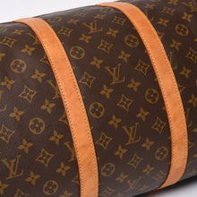 画像をギャラリービューアに読み込む, LOUIS VUITTON ルイヴィトン キーポル55 ボストンバッグ M41414 モノグラム ブラウン ゴールド金具 良品 中古 4b013712