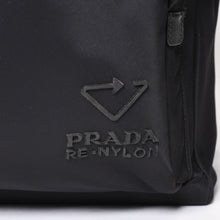 画像をギャラリービューアに読み込む, 極美品 PRADA プラダ Re-Nylon リナイロン バックパック リュック 2VZ081 ブラック シルバー金具 中古 4b013950