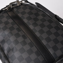 画像をギャラリービューアに読み込む, 極美品 LOUISVUITTON ルイヴィトン キーポルバンドリエール45 ボストンバッグ MB1124 ダミエグラフィット ブラック 中古 4b013988