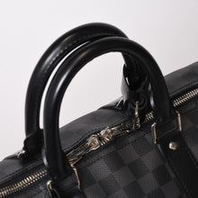 画像をギャラリービューアに読み込む, 極美品 LOUISVUITTON ルイヴィトン キーポルバンドリエール45 ボストンバッグ MB1124 ダミエグラフィット ブラック 中古 4b013988