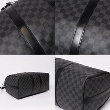 画像をギャラリービューアに読み込む, 極美品 LOUISVUITTON ルイヴィトン キーポルバンドリエール45 ボストンバッグ MB1124 ダミエグラフィット ブラック 中古 4b013988