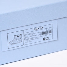 画像をギャラリービューアに読み込む, 新品未使用 PRADA プラダ 24FW シアリング アンクルブーツ ショートブーツ 1T711N サイズ37 ボア ブラウン 中古 4b013855
