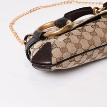 画像をギャラリービューアに読み込む, 極美品 GUCCI グッチ 1955 Horsebit 1955 ホースビット 2WAYバッグ 120134 GGキャンバス レザー ベージュ 中古 4b013567