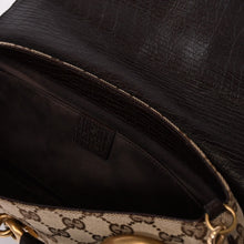 画像をギャラリービューアに読み込む, 極美品 GUCCI グッチ 1955 Horsebit 1955 ホースビット 2WAYバッグ 120134 GGキャンバス レザー ベージュ 中古 4b013567