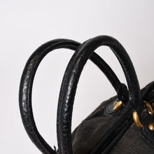 画像をギャラリービューアに読み込む, LOUIS VUITTON ルイヴィトン ネオカヴィMM ハンドバッグ M95351 モノグラム デニム ブラック 2WAY ゴールド金具 美品 中古 4b014117