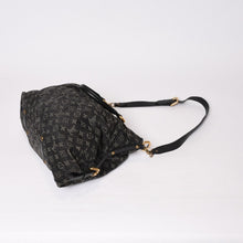 画像をギャラリービューアに読み込む, LOUIS VUITTON ルイヴィトン ネオカヴィMM ハンドバッグ M95351 モノグラム デニム ブラック 2WAY ゴールド金具 美品 中古 4b014117