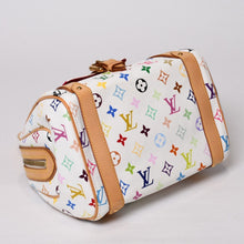 画像をギャラリービューアに読み込む, 極美品 LOUIS VUITTON ルイヴィトン プリシラ ハンドバッグ M40096 モノグラム マルチカラー ホワイト 村上隆 中古 4b014065