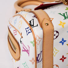 画像をギャラリービューアに読み込む, 極美品 LOUIS VUITTON ルイヴィトン プリシラ ハンドバッグ M40096 モノグラム マルチカラー ホワイト 村上隆 中古 4b014065