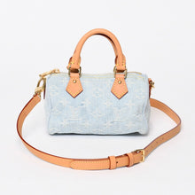 画像をギャラリービューアに読み込む, 極美品 LOUIS VUITTON ルイヴィトン 2WAY ハンドハッグ モノグラム デニム ナノ スピーディ M11212 中古 4b014067