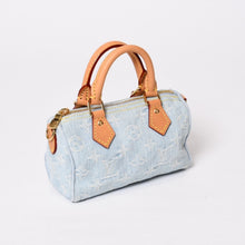画像をギャラリービューアに読み込む, 極美品 LOUIS VUITTON ルイヴィトン 2WAY ハンドハッグ モノグラム デニム ナノ スピーディ M11212 中古 4b014067