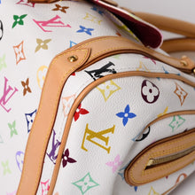 画像をギャラリービューアに読み込む, 極美品 LOUIS VUITTON ルイヴィトン プリシラ ハンドバッグ M40096 モノグラム マルチカラー ホワイト 村上隆 中古 4b014065