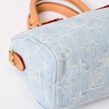 画像をギャラリービューアに読み込む, 極美品 LOUIS VUITTON ルイヴィトン 2WAY ハンドハッグ モノグラム デニム ナノ スピーディ M11212 中古 4b014067