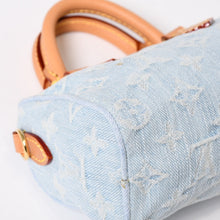 画像をギャラリービューアに読み込む, 極美品 LOUIS VUITTON ルイヴィトン 2WAY ハンドハッグ モノグラム デニム ナノ スピーディ M11212 中古 4b014067