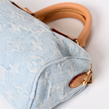 画像をギャラリービューアに読み込む, 極美品 LOUIS VUITTON ルイヴィトン 2WAY ハンドハッグ モノグラム デニム ナノ スピーディ M11212 中古 4b014067