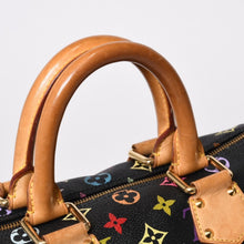 画像をギャラリービューアに読み込む, LOUIS VUITTON ルイヴィトン スピーディ30 ハンドバッグ M92642 モノグラム マルチカラー ブラック ゴールド金具 村上隆 美品 中古 4b014066
