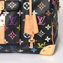 画像をギャラリービューアに読み込む, LOUIS VUITTON ルイヴィトン スピーディ30 ハンドバッグ M92642 モノグラム マルチカラー ブラック ゴールド金具 村上隆 美品 中古 4b014066