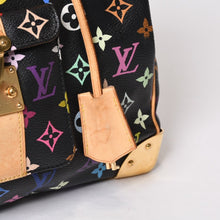 画像をギャラリービューアに読み込む, LOUIS VUITTON ルイヴィトン スピーディ30 ハンドバッグ M92642 モノグラム マルチカラー ブラック ゴールド金具 村上隆 美品 中古 4b014066