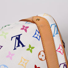 画像をギャラリービューアに読み込む, 極美品 LOUIS VUITTON ルイヴィトン プリシラ ハンドバッグ M40096 モノグラム マルチカラー ホワイト 村上隆 中古 4b014065