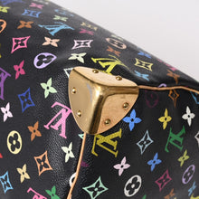 画像をギャラリービューアに読み込む, LOUIS VUITTON ルイヴィトン スピーディ30 ハンドバッグ M92642 モノグラム マルチカラー ブラック ゴールド金具 村上隆 美品 中古 4b014066