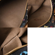 画像をギャラリービューアに読み込む, LOUIS VUITTON ルイヴィトン スピーディ30 ハンドバッグ M92642 モノグラム マルチカラー ブラック ゴールド金具 村上隆 美品 中古 4b014066