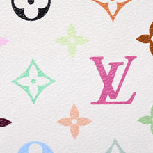 画像をギャラリービューアに読み込む, 極美品 LOUIS VUITTON ルイヴィトン プリシラ ハンドバッグ M40096 モノグラム マルチカラー ホワイト 村上隆 中古 4b014065