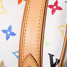 画像をギャラリービューアに読み込む, 極美品 LOUIS VUITTON ルイヴィトン プリシラ ハンドバッグ M40096 モノグラム マルチカラー ホワイト 村上隆 中古 4b014065