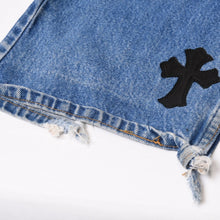 画像をギャラリービューアに読み込む, 未使用 CHROME HEARTS クロムハーツ セメタリークロスパッチ デニムパンツ サイズ36 Levi's 517 リーバイス517 中古 4b014119