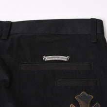 画像をギャラリービューアに読み込む, 極美品 CHROME HEARTS クロムハーツ セメタリークロスパッチ コットンパンツ サイズ34 40パッチ カモフラ ブラック 中古 4b014017