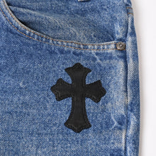 画像をギャラリービューアに読み込む, CHROME HEARTS クロムハーツ セメタリークロスパッチ デニムパンツ サイズ34 Levi's 517 リーバイス517 美品 中古 4b014087