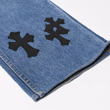 画像をギャラリービューアに読み込む, CHROME HEARTS クロムハーツ セメタリークロスパッチ デニムパンツ サイズ34 Levi's 517 リーバイス517 美品 中古 4b014087