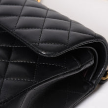 画像をギャラリービューアに読み込む, 新品同様 CHANEL シャネル マトラッセ23 Wフラップ Wチェーンショルダーバッグ ランダム番台 ココマーク ラムスキン ブラック 中古 4b014039