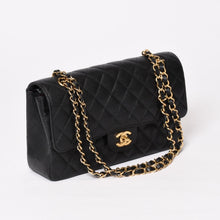 画像をギャラリービューアに読み込む, 極美品 CHANEL シャネル マトラッセ25 Wフラップ Wチェーンショルダーバッグ 21番台 ココマーク キャビアスキン ブラック ゴールド 中古 4b014038
