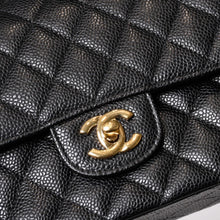 画像をギャラリービューアに読み込む, 極美品 CHANEL シャネル マトラッセ25 Wフラップ Wチェーンショルダーバッグ 21番台 ココマーク キャビアスキン ブラック ゴールド 中古 4b014038