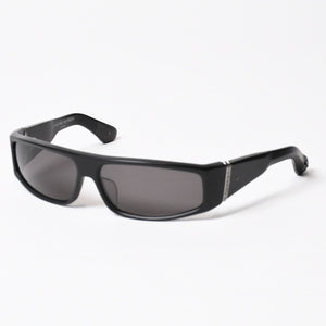 極美品 CHROME HEARTS クロムハーツ PORNY ポルニー サングラス アセテート シルバー925 ブラック サイズ63☐15-129 中古 4b014106
