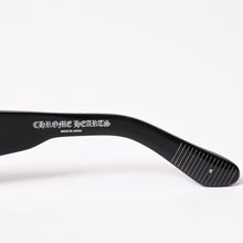 Load image into Gallery viewer, 極美品 CHROME HEARTS クロムハーツ PORNY ポルニー サングラス アセテート シルバー925 ブラック サイズ63☐15-129 中古 4b014106