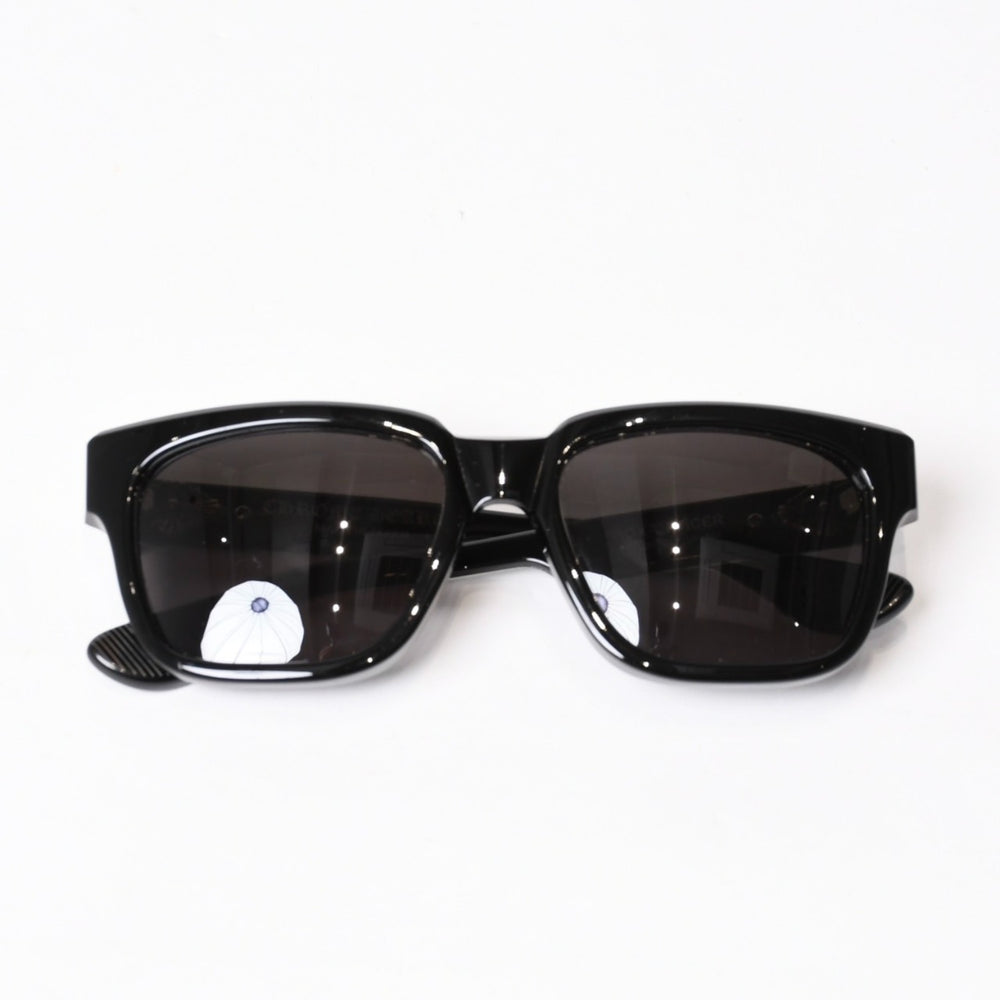Very Good Condition CHROME HEARTS BOX-OFFICER Box Officer Sunglasses Dagger Black Size 56□19-144 Used 4b014107