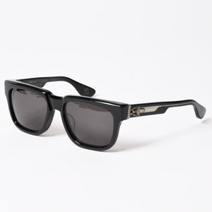 極美品 CHROME HEARTS クロムハーツ BOX-OFFICER ボックスオフィサー サングラス ダガー ブラック サイズ56□19-144 中古 4b014107