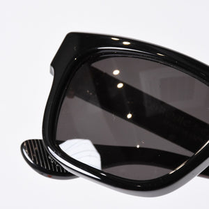 極美品 CHROME HEARTS クロムハーツ BOX-OFFICER ボックスオフィサー サングラス ダガー ブラック サイズ56□19-144 中古 4b014107