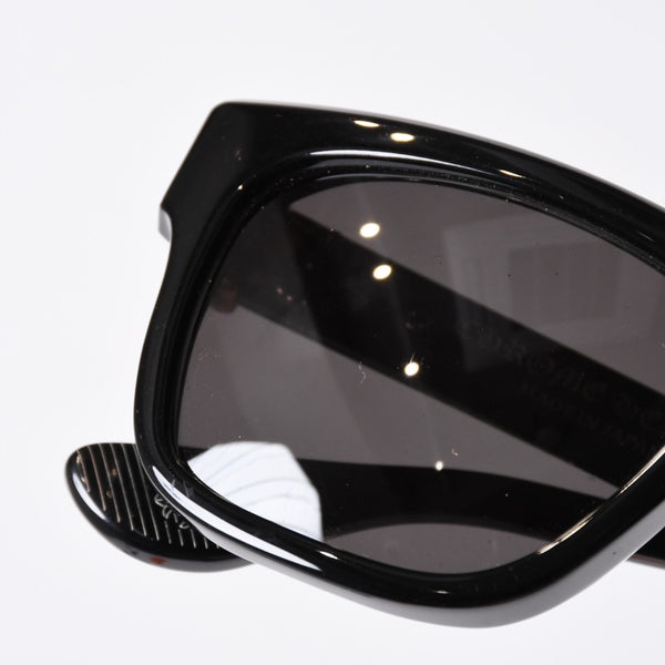 極美品 CHROME HEARTS クロムハーツ BOX-OFFICER ボックスオフィサー サングラス ダガー ブラック サイズ56□19-144 中古 4b014107