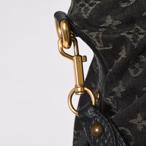 LOUIS VUITTON ルイヴィトン ネオカヴィ MM ハンドバッグ M95351 モノグラム デニム ブラック 2WAY ゴールド金具 美品 中古 4b014116