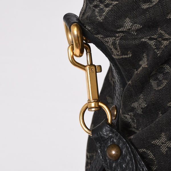 LOUIS VUITTON ルイヴィトン ネオカヴィ MM ハンドバッグ M95351 モノグラム デニム ブラック 2WAY ゴールド金具 美品 中古 4b014116
