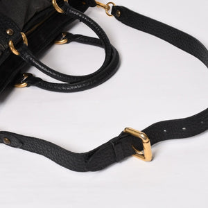 LOUIS VUITTON ルイヴィトン ネオカヴィ MM ハンドバッグ M95351 モノグラム デニム ブラック 2WAY ゴールド金具 美品 中古 4b014116