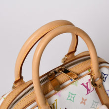 画像をギャラリービューアに読み込む, 極美品 LOUIS VUITTON ルイヴィトン プリシラ ハンドバッグ M40096 モノグラム マルチカラー ホワイト 村上隆 中古 4b014065